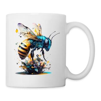 Bee Gift Art Beekeeper Artwork Animal Animals - Mug - white - Right