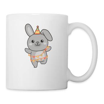 Lapin pour anniversaire un cadeau pour les enfants - Mug blanc - blanc - Droite