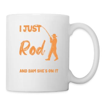 I just hold my rod, wiggle the worm - Mug - white - Right