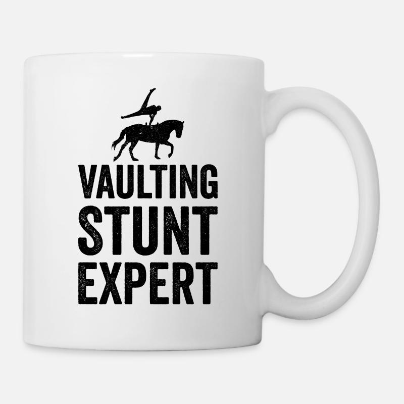 Fun vaulting on the horse - Mug - white