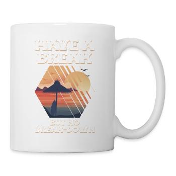 Avoir une pause mais pas de conscience du stress de panne - Mug blanc - blanc - Droite