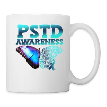 Pstd awareness Post-traumatic - Mug - white - Right