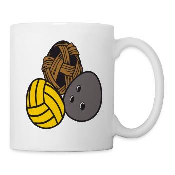 Sport Wasserball Athletic Bowling Ball Ostereier - Tasse - Weiß - Rechts