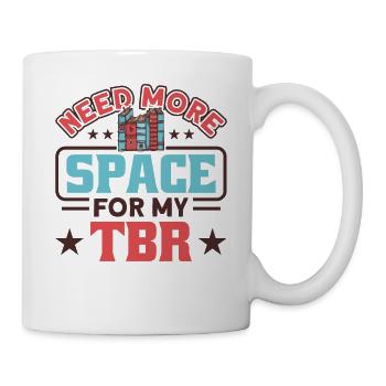 Book lover design with books for literature - Mug - white - Right