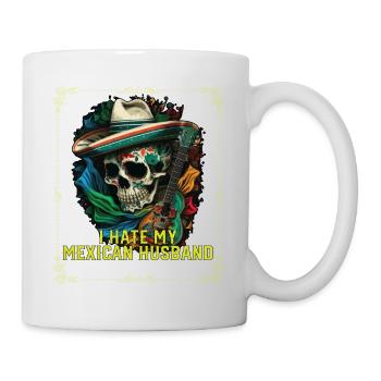 Je déteste mon mari mexicain Mexique Pride Country - Mug blanc - blanc - Droite