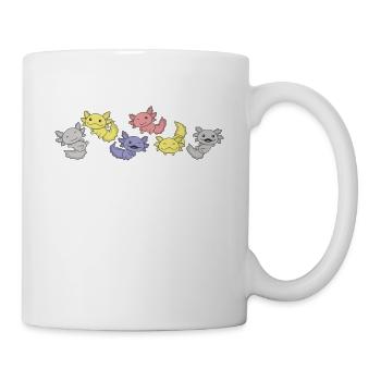 Pivotgender Flag Pride LGBTQ Axolotl - Mug blanc - blanc - Droite