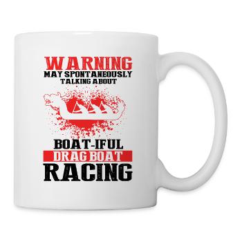 Dragon boating theme for dragon boat paddling - Mug - white - Right