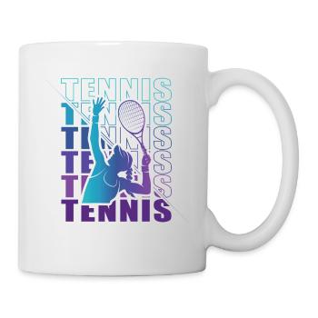 Vêtements pour joueurs de tennis Tennis Femmes Filles - Mug blanc - blanc - Droite