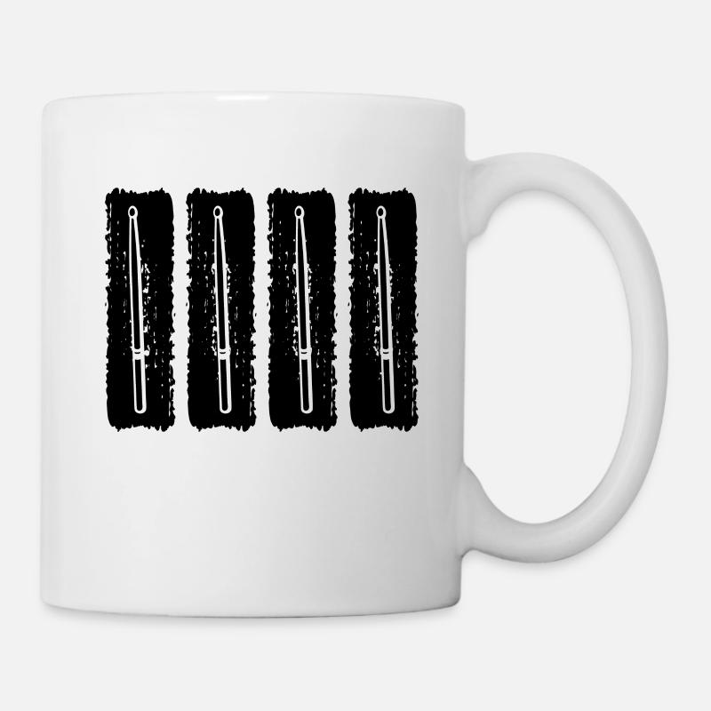 Drum Music Drum Player Drummer Instruments - Tasse - Weiß