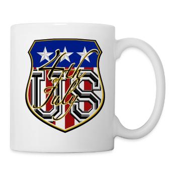 US 4th July - Tasse - Weiß - Rechts
