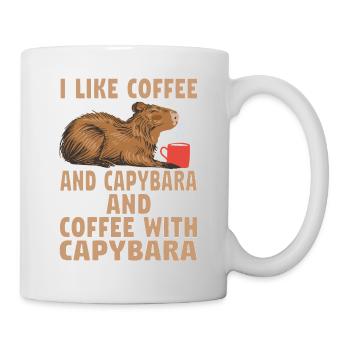 Wasserschwein Capybara Cappybara Kaffee Coffee - Mug - white - Right