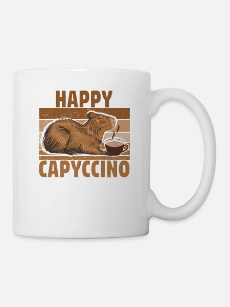 Capybara Capybara Café Cappybara Fans - Mug blanc - blanc