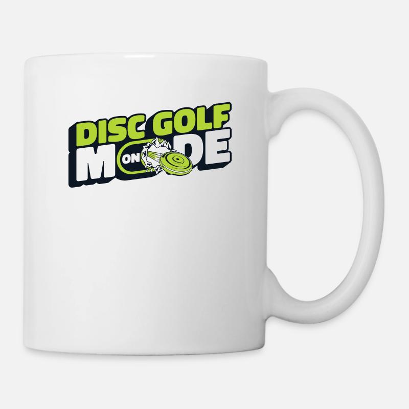 Disc Golf Mode On Frisbee Golf Korb Scheibe - Tasse - Weiß