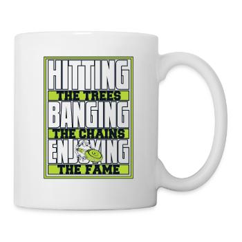 Frapper des arbres en frappant des chaînes jouissant de la gloire - Mug blanc - blanc - Droite