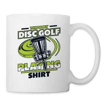 This Is My Disc Golf Playing Clothing Basket - Mug - white - Right
