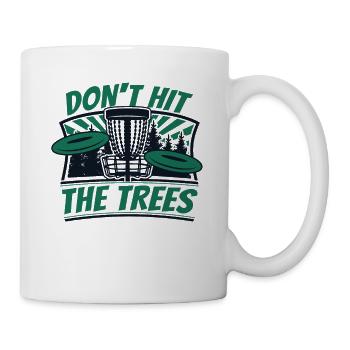 Don't Hit The Trees Frisbee Golf Basket Disc - Mug - white - Right