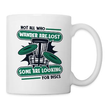 Certains sont à la recherche de disques Disc golfeur Frisbee - Mug blanc - blanc - Droite