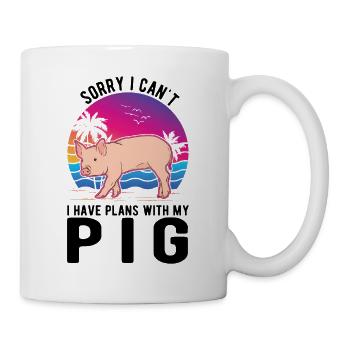 Porcs Éleveur Porcs - Mug blanc - blanc - Droite
