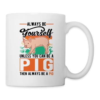 Pig Gift Farmer Pig - Mug - white - Right