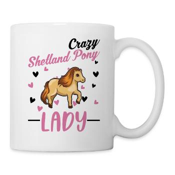 Shetland Pony Mrs. Shetty - Mug - white - Right