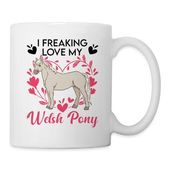 J’adore mon poney gallois - Mug blanc - blanc - Droite