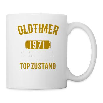52. Geburtstag oldtimer 1971 - Tasse - Weiß - Rechts