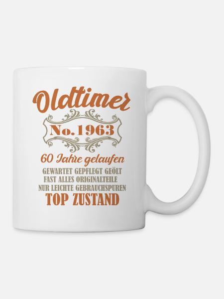 60 Geburtstag Oldtimer 1963 - Tasse - Weiß