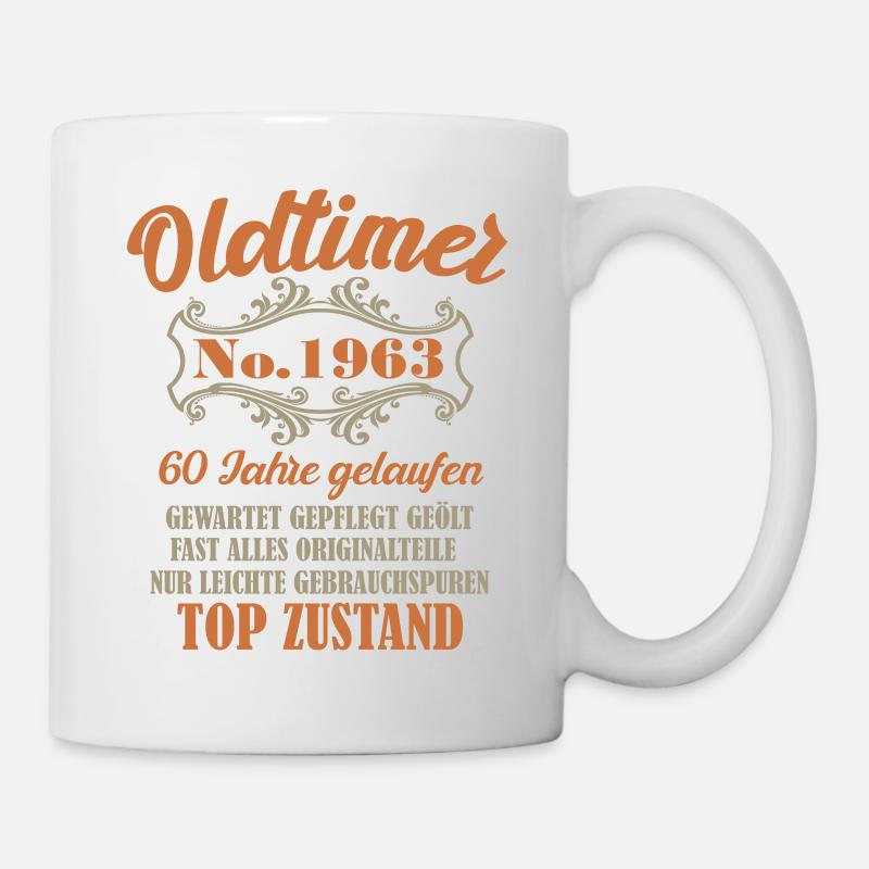 60 Geburtstag Oldtimer 1963 - Tasse - Weiß