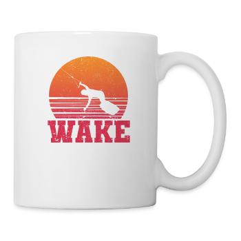 Vintage Wakeboard Sunset Fan Wake Wakeboarder Wake - Mug blanc - blanc - Droite