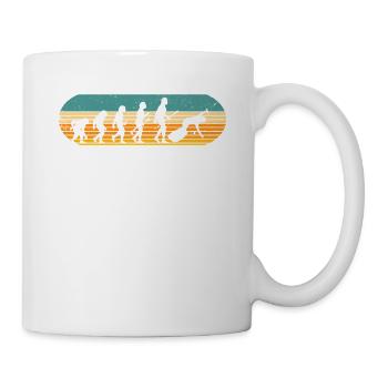 Evolution Retro Wakeboard de Man Wakeboarder - Mug blanc - blanc - Droite