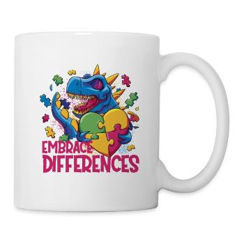 Autism Love and Acceptance Embrace Differences - Tasse - Weiß - Rechts