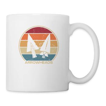 Retro Jagdspitzen Arrowhead Hunter Pfeilspitzen - Tasse - Weiß - Rechts