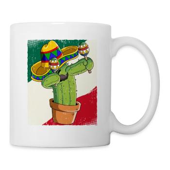 Dabbing Mexican Kaktus Cinco De Mayo - Tasse - Weiß - Rechts