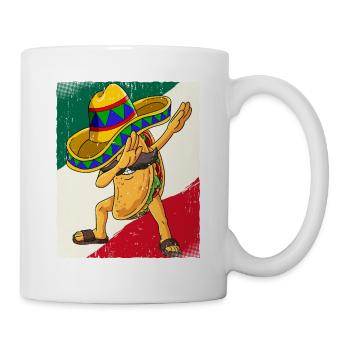 Dabbing Mexican Taco Cinco De Mayo - Mug - white - Right