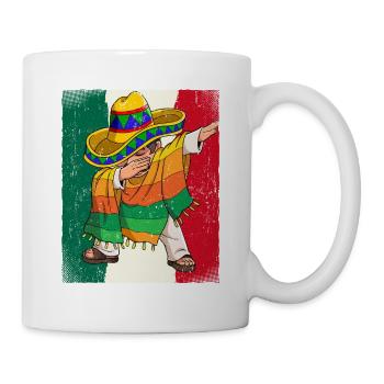 Dabbing Mexican Woman Cinco De Mayo - Mug - white - Right