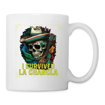 I Survived La Chancla Mexican Slippers Sandals - Mug - white - Right