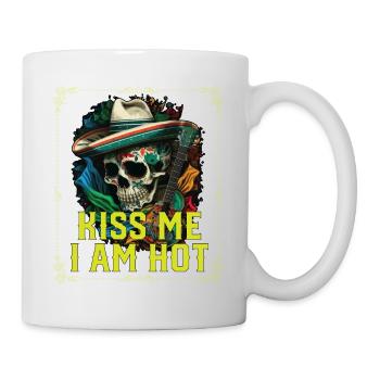 Embrasse-moi Je suis chaud Vie mexicaine Mexique Fierté Pays - Mug blanc - blanc - Droite