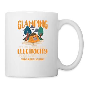 Glamping Définition Outdoor Glamper Wine Funny - Mug blanc - blanc - Droite