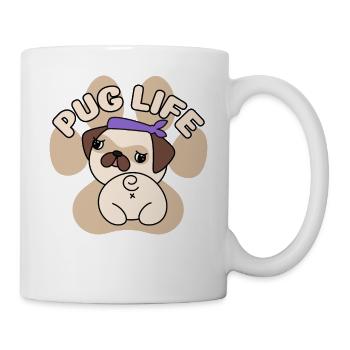 Pug life carlin mignon - Mug blanc - blanc - Droite