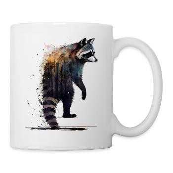 Raccoon Gift Idea Art Raccoon Animal Motif - Mug - white - Right