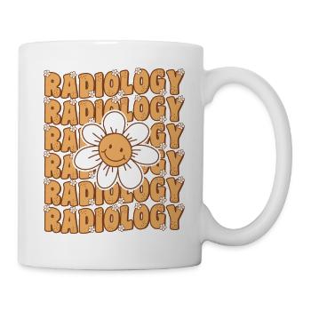 Groovy Radiologue Daisy Flower Radiologie rétro - Mug blanc - blanc - Droite