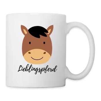 Lieblingspferd - Tasse - Weiß - Rechts