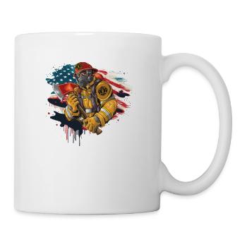 Pompier Valor Courage Honor Fire - Mug blanc - blanc - Droite