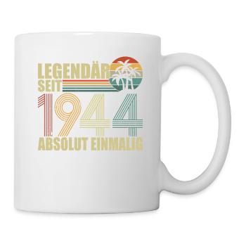 1944 - Baujahr 1944 - Jahrgang 1944 - Tasse - Weiß - Rechts