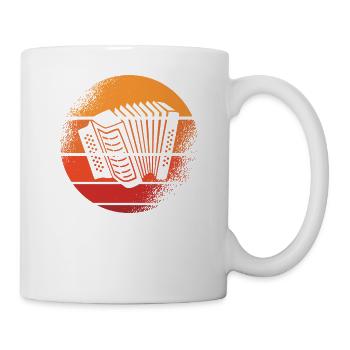 Accordion Styrian harmonica accordion player - Mug - white - Right