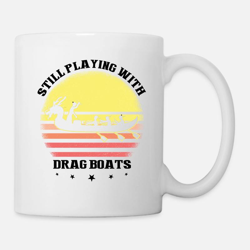 Drachenboot Trainer und Drachenboot - Tasse - Weiß