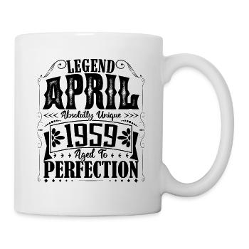 Avril 1959. Anniversaire avril 1959. Cadeau 1959. - Mug blanc - blanc - Droite