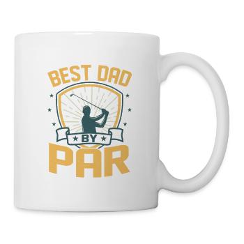 Best Dad By Par Golf Golfing - Mug - white - Right