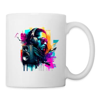 Le DJ - Mug blanc - blanc - Droite