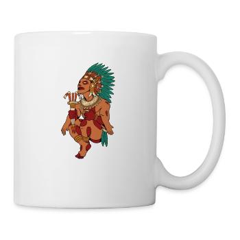 Dieu de la végétation aztèque - Xipe Totec - Mug blanc - blanc - Droite